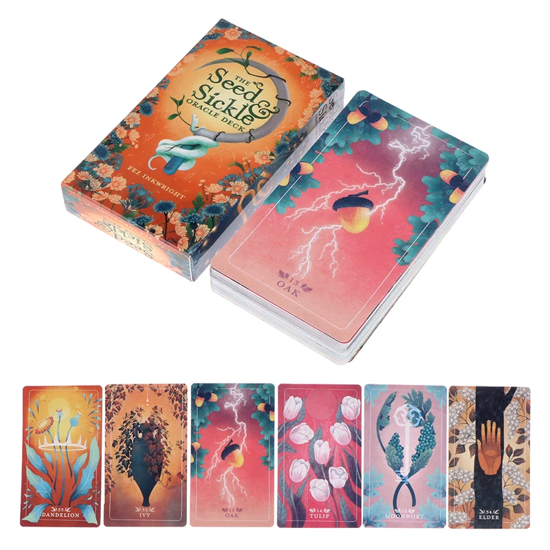

Настольная игра The Seed Sickle с колодой с изображением оракла, таро, пророчеств, предсказаний, семейная настольная игра, судьба, карточка, игра дл...