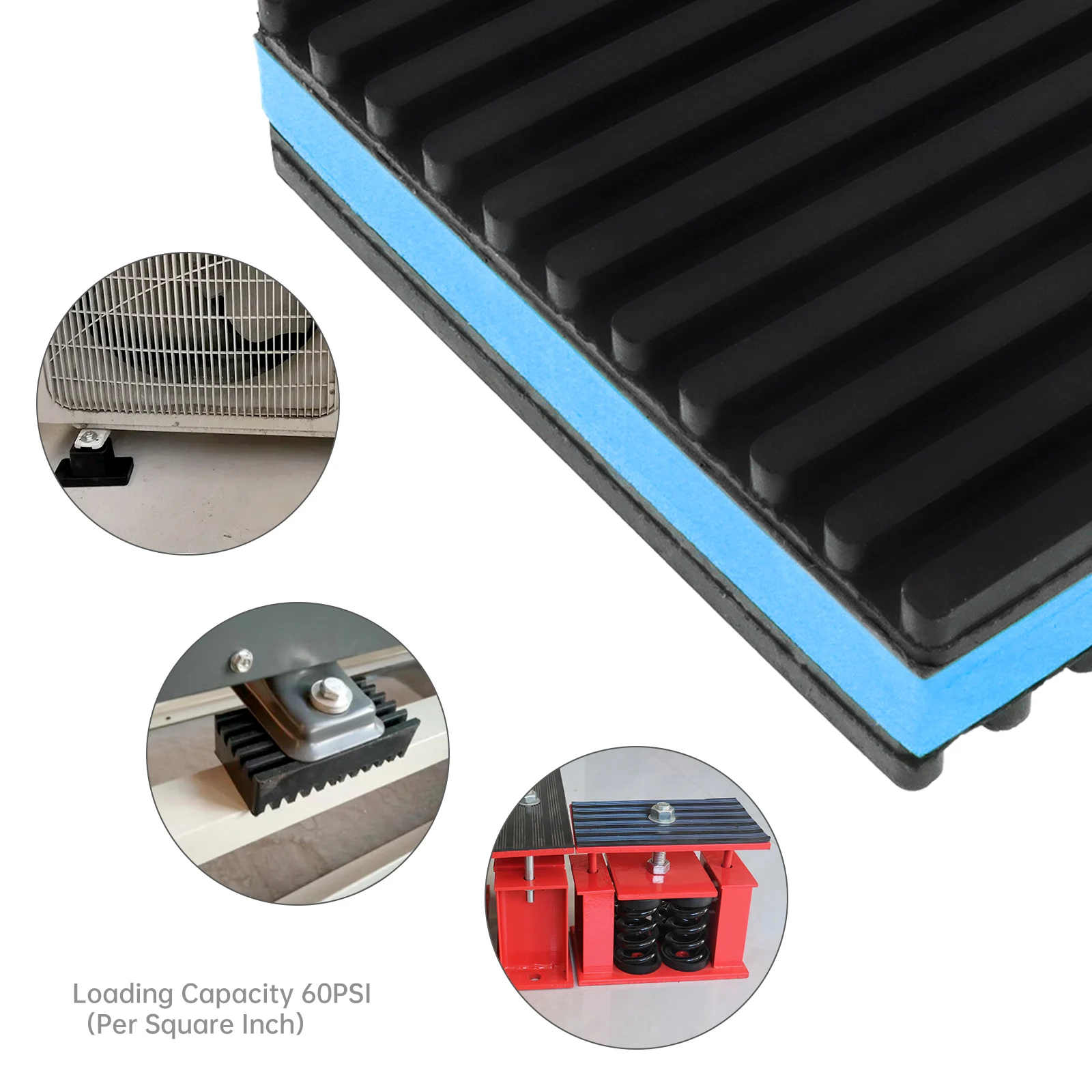 4 шт. резиновая антивибрационная накладка для HVAC/воздушного