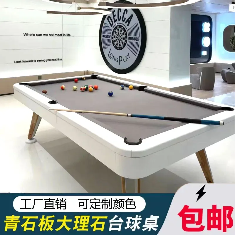 Бильярдный стол Стандартный мраморный синий камень черный восемь бильярд