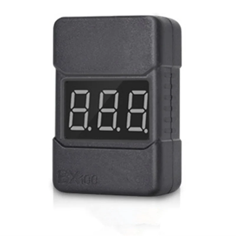 

BX100 1-8S Lipo Battery Voltage Tester Low Voltage Buzzer Alarm Battery Voltage Checker with Dual Speakers Battery Tester