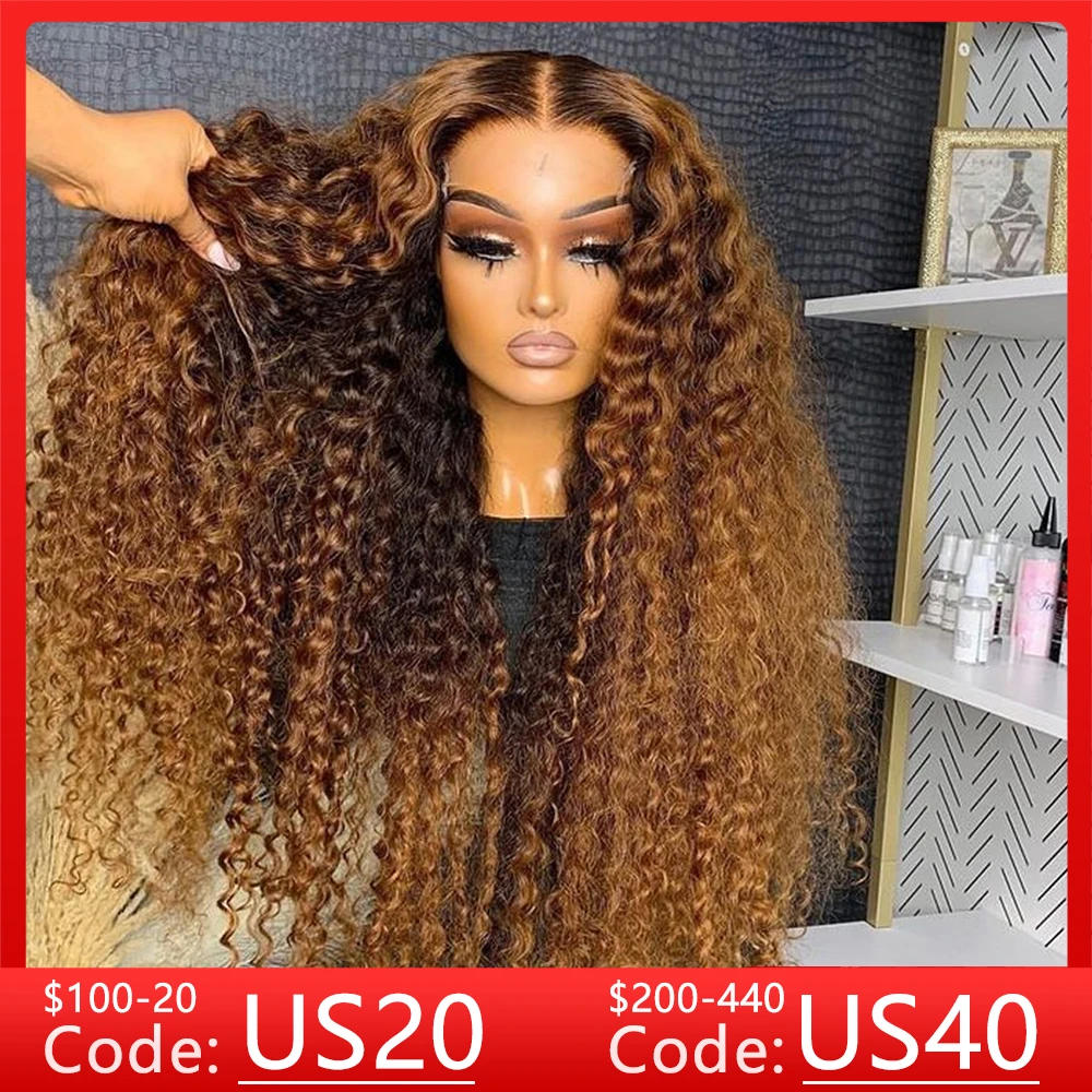 Ed Honey Blonde Water Wave 13x4 Deep Wave Frontal Wig