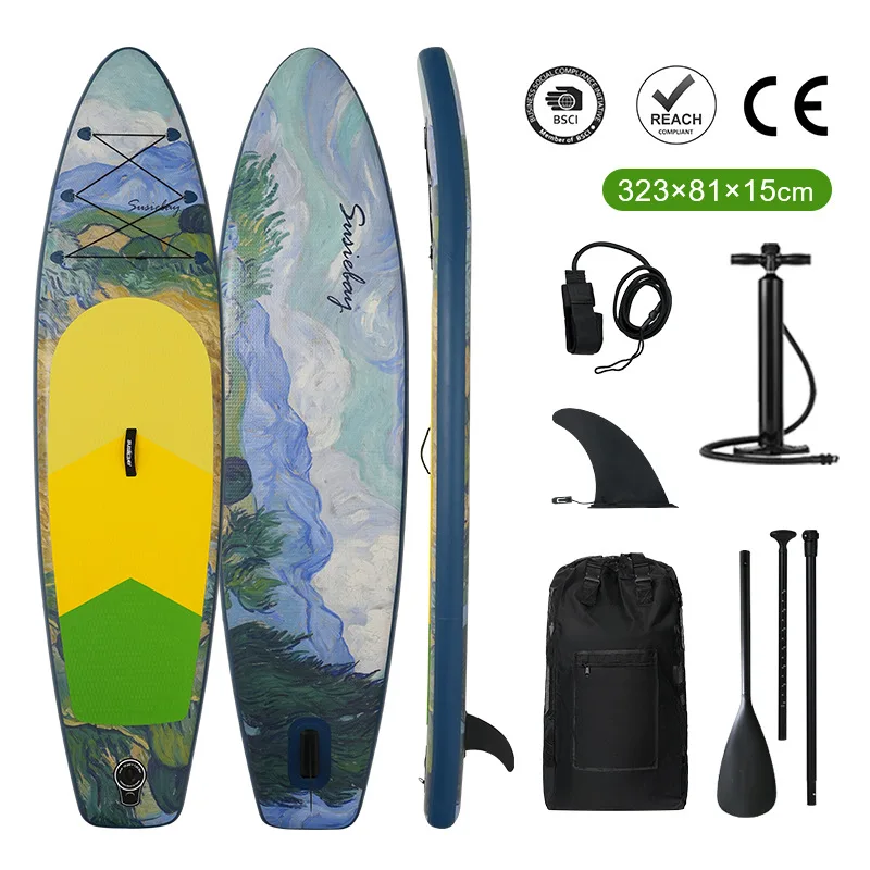 Новая масляная живопись доска для серфинга сапсерфинга надувная гонок
