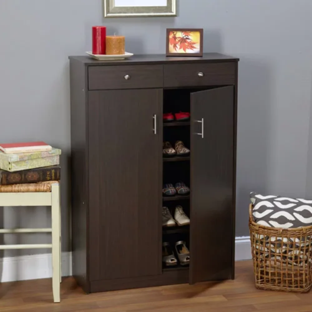 

US Free Shipping Seth Entryway Shoe Cabinet, Multiple Finishes,Strong and Durable,65 Lbs,33.00 X 14.00 X 48.00 Inches