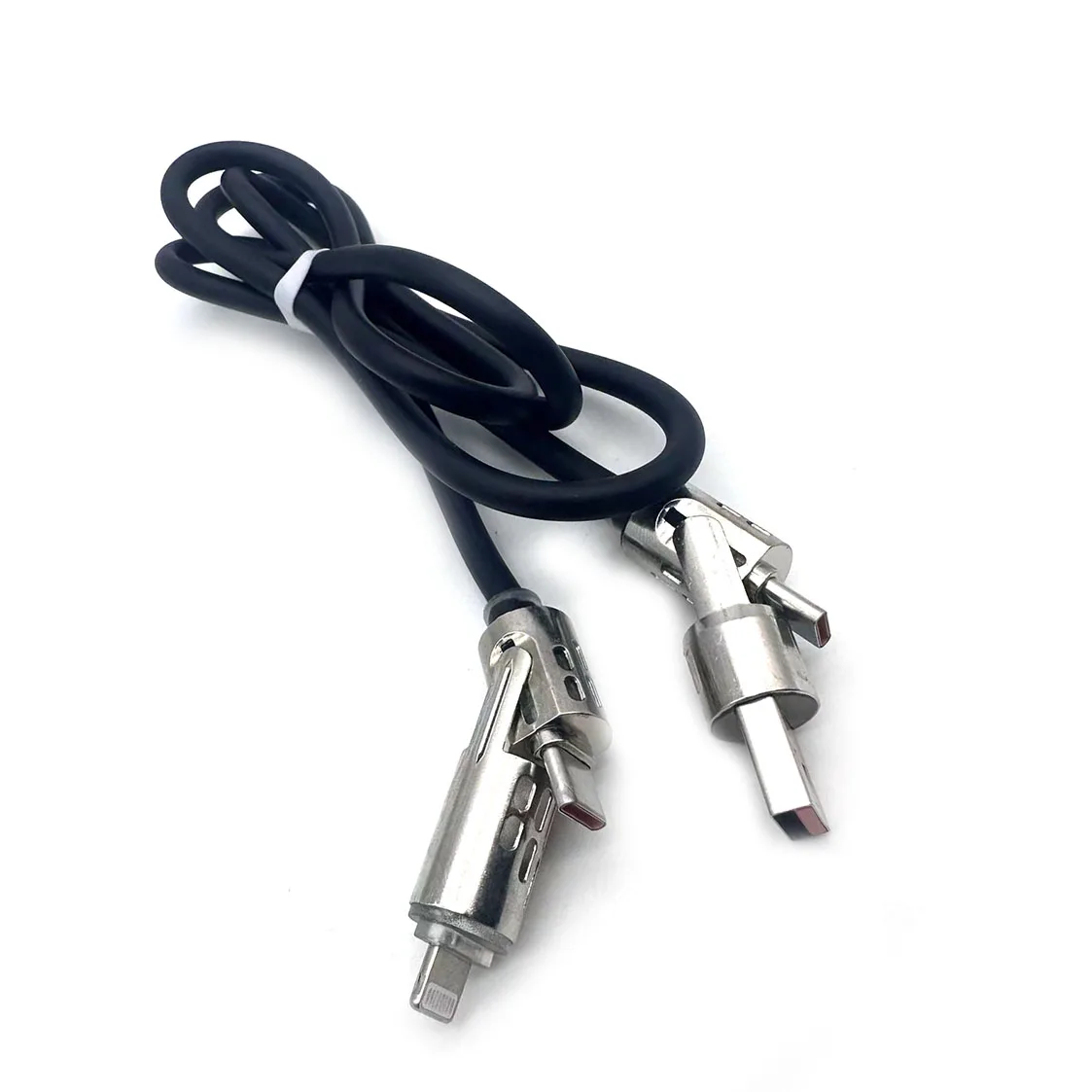 Кабель для передачи данных 4 в 1, 240 Вт, сверхбыстрая зарядка, USB Type-C, из жидкого силикона и алюминиевого сплава, для iPhone, Huawei, Samsung, Xiaomi (art.: 3920daebf498b) - 3920daebf498b