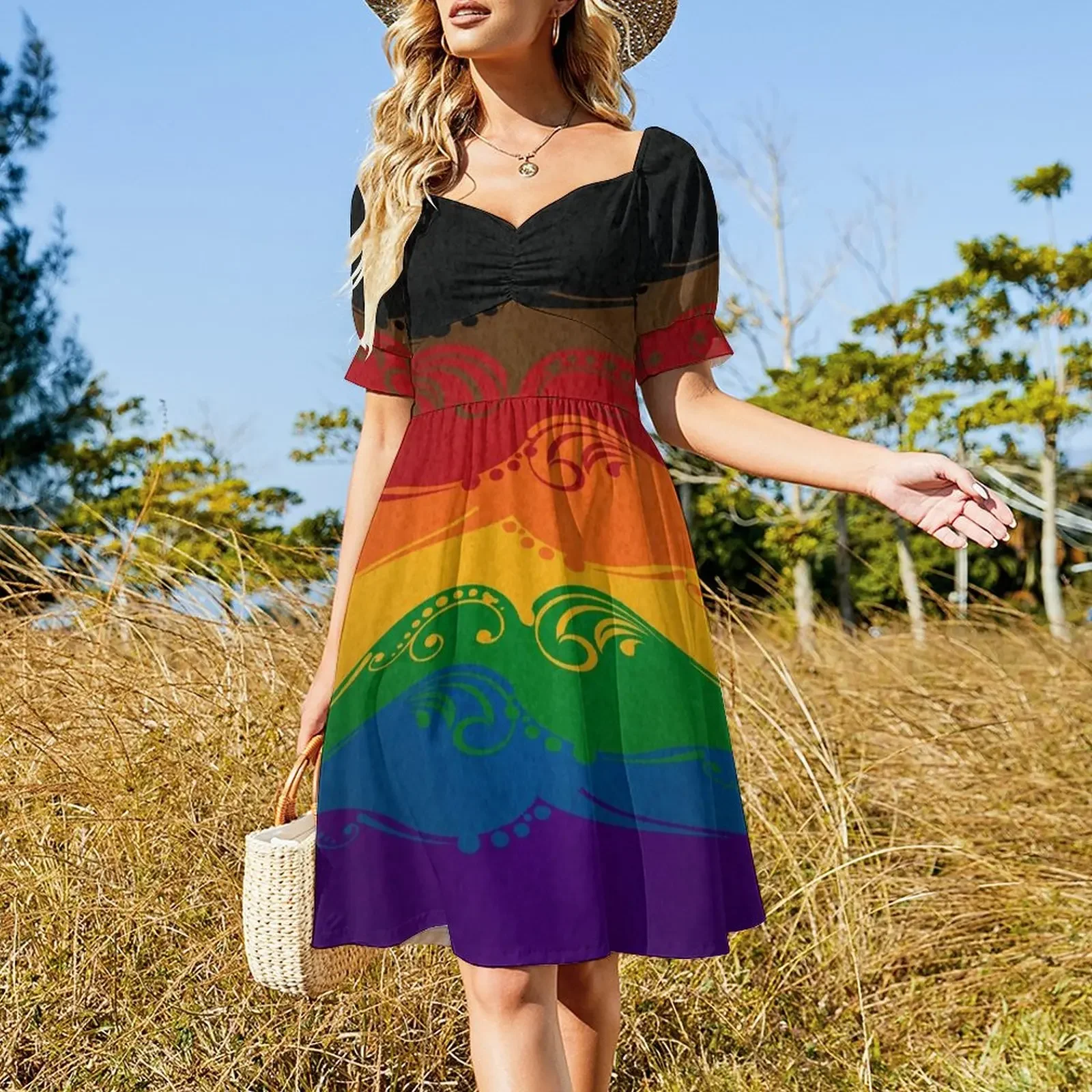 Радужное платье с флагом гордости