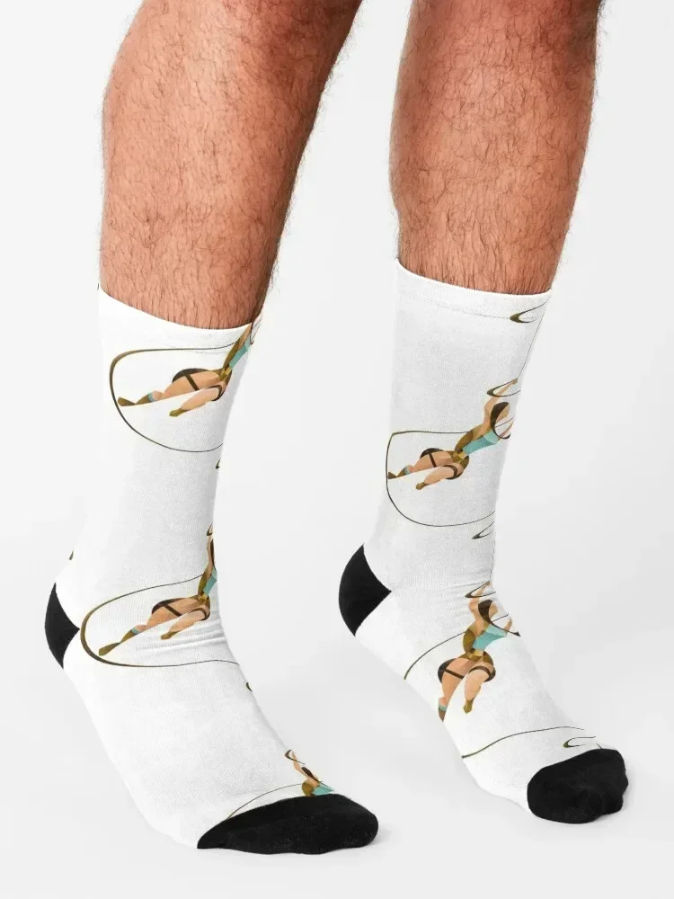 Lara Croft-Tomb Raider Tribute Плакат Носки рождественский подарок для спорта и отдыха