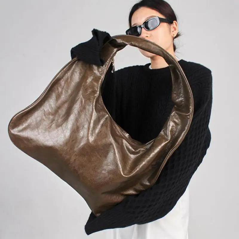 Модная складная текстурированная сумка-облако в Европе и США простая