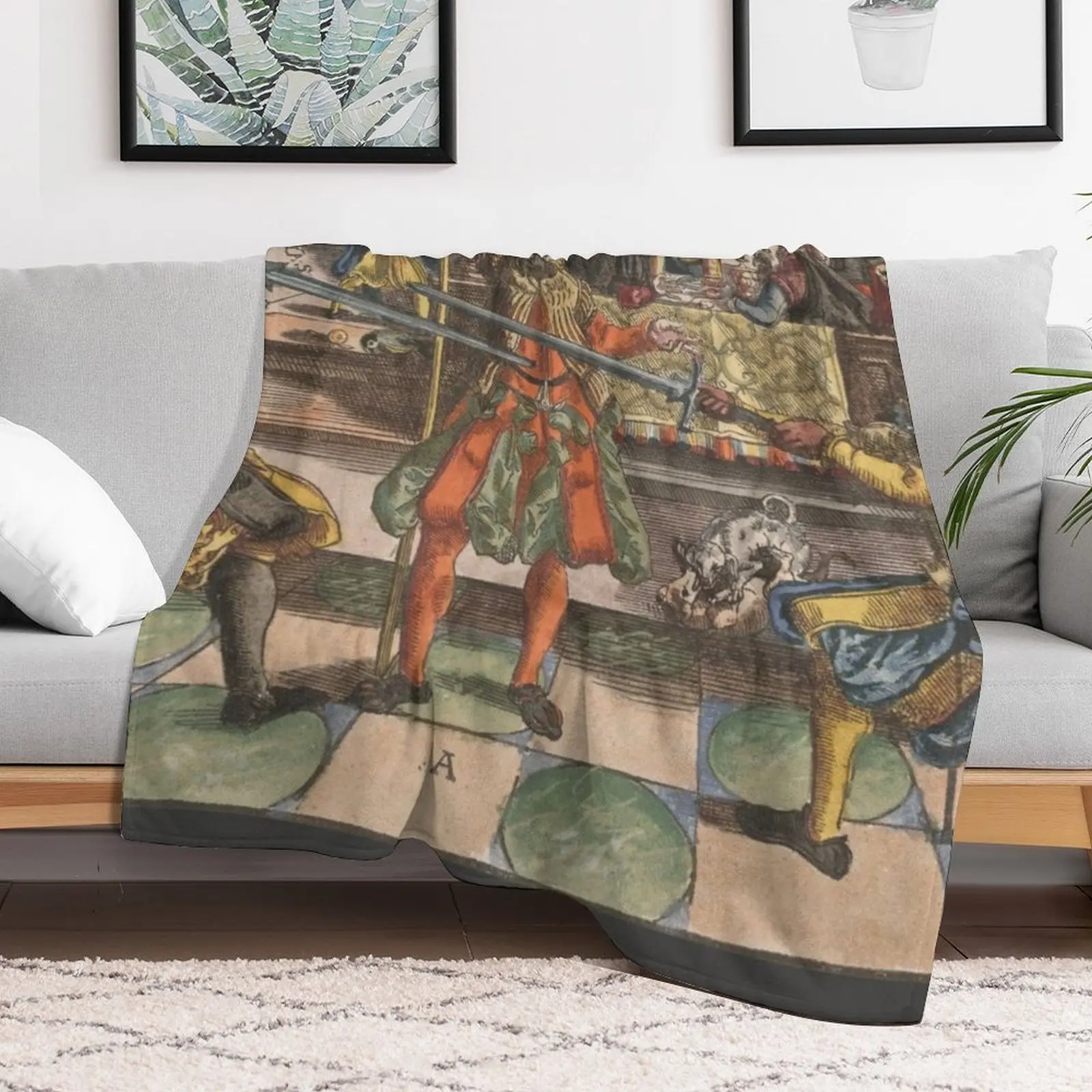 Одеяло Joachim Meyer средневековый меч мастер хема одеяла палочки покрывала для дивана