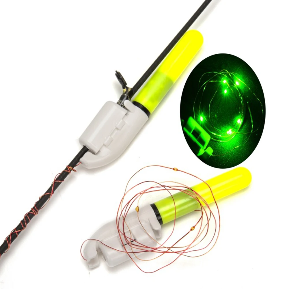 

LED Fishing Night Light Electronic Float Rod Tip Luminous Stick Rock Fishing Bite Alarms Light 5.5*1.3*0.8 Hotselling