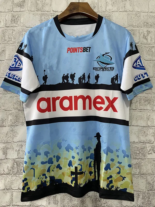 

2023, Мужская футболка для регби ANZAC, размер S-M-L-XL-XXL-3XL-4XL-5XL