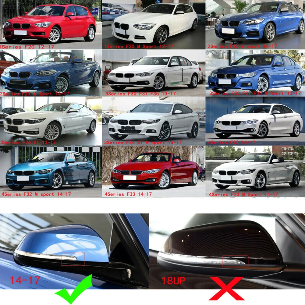 

Carbon Fiber Style Rear Mirror Cover Caps for BMW new 4 series Mirror Covers Auto Accessories