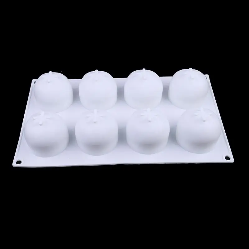 

Silicone Molds for Mousse Cake, 3D Silicone Baking Molds Cakes, Mousse Dessert Mold for Chocolate Pudding Pastry,Orange,