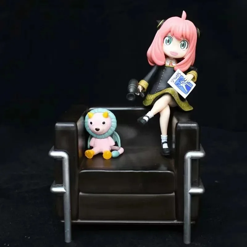 

Anime SPY×FAMILY Anya Forger FuRyu sitting on the sofa ver. Figure Doll Decoration 16cm Christmas Gift for Children
