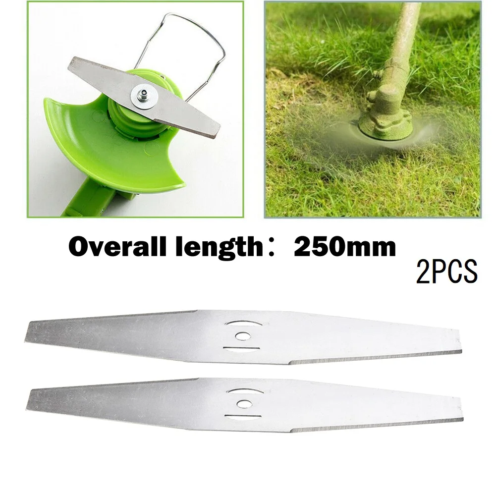 

2pcs 10inch Steel Lawn Mower Saw Blade Metal Grass String Trimmer Head Replacement Saw Blades For Agriculture Wasteland