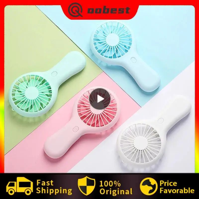 

5/8/10PCS Usb Charging Hand-held Fan Convenient Catapult Pocket Fans Adjustable In Three Gears Desktop Office Cooling