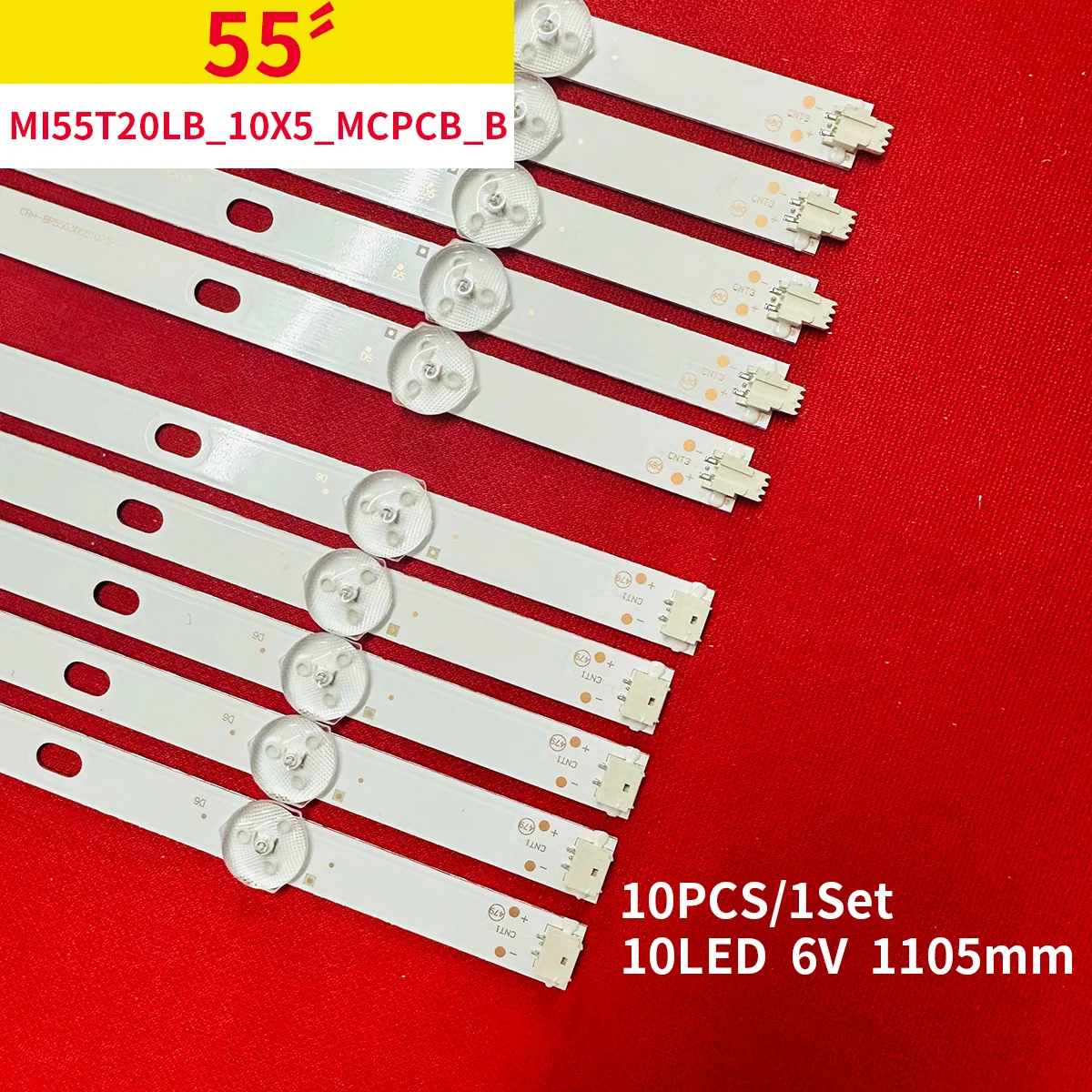 Фото Светодиодная лента 10 ламп для детской лампы 55 дюймов TV mi55t20lb _ 10x5 _ MCPCB A B типа детской лампы №1
