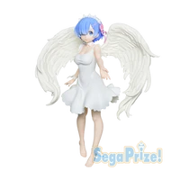 original sega award anime figure re zero start life in another world rem angel sport ver pvc dolls