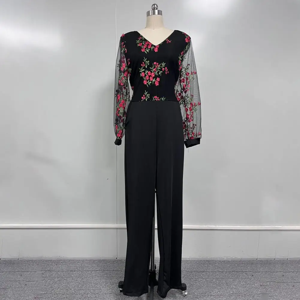 Sexy Lady Jumpsuit Mesh Slim Fit Pocket Women Jumpsuit  High Waist Women Jumpsuit for Shopping