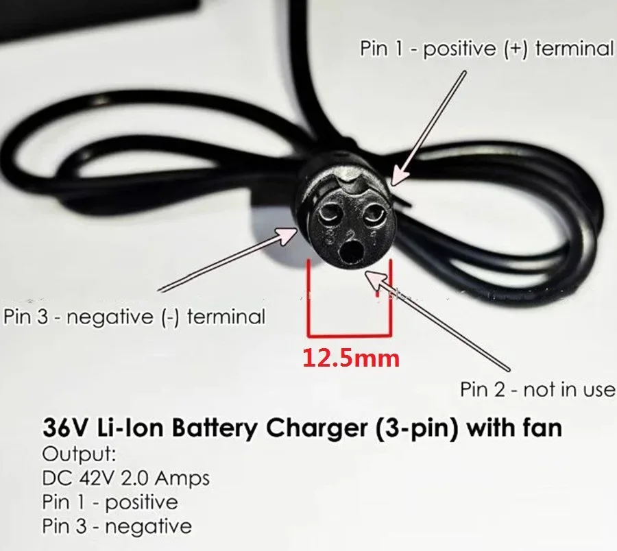 Зарядное устройство 36 В 42 2 А зарядное для литиевой батареи электрического