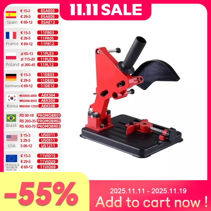 

Держатель кронштейна для угловой шлифовальной машины подставка для угловой шлифовальной машины-100, подставка для самостоятельной резки, аксессуары для электроинструментов