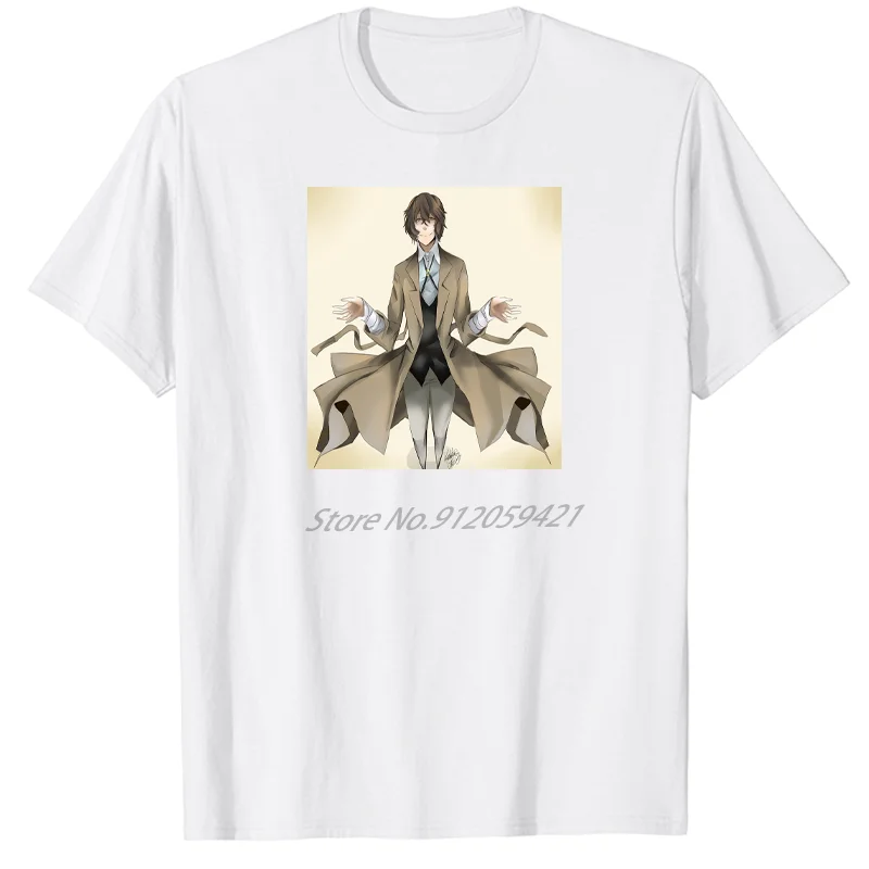 

Bungou anime t shirt for men graphic t shirts oversized t shirt short sleeve t-shirts O-neck Summer Harajuku Men's clothing