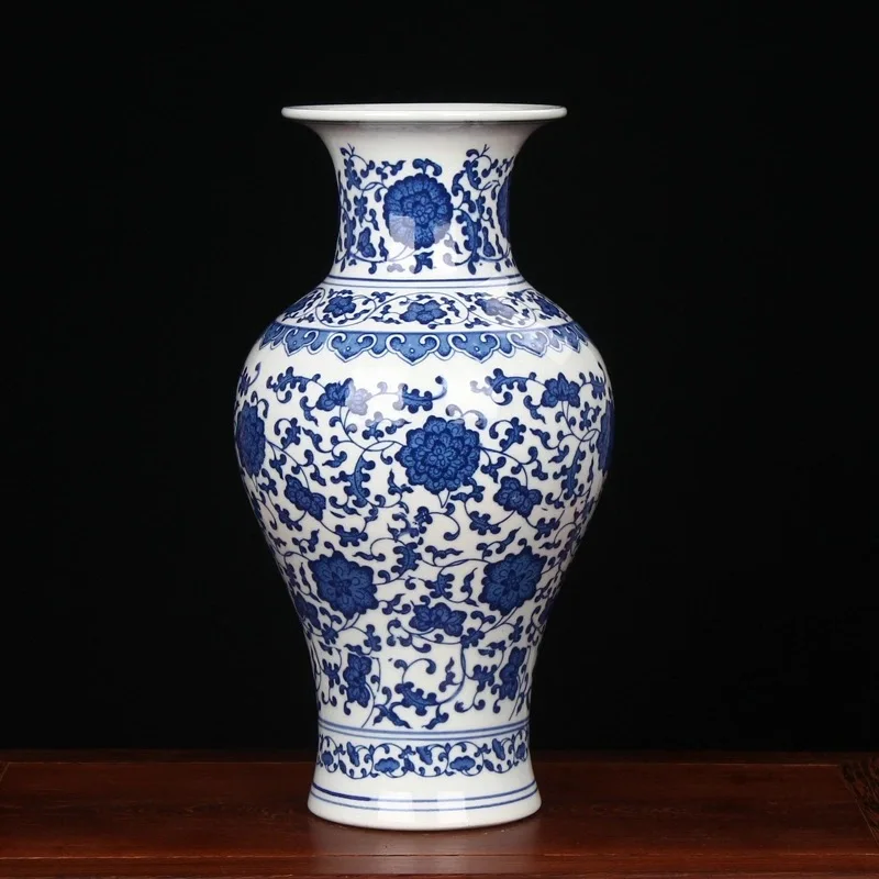 

Керамические вазы Цзиндэчжэнь, Ранняя Цветочная композиция для гостиной, современный простой домашний ТВ-шкаф, керамический подарок