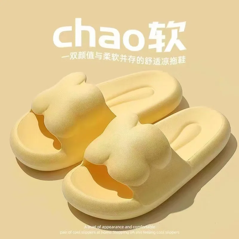 Lucky Clover Home Slipper for Womens Indoor Shoes Slides Concise  Soild Sandals Ladies Cheap Non-slips Light EVA Flip Flops