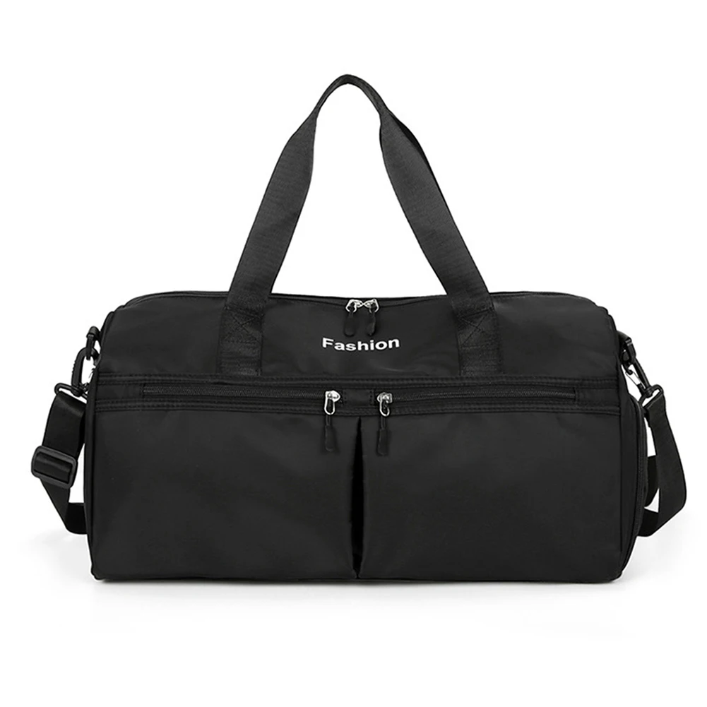 

Oxford Fitness Bag Large Capacity Sports Bag Waterproof with Shoe Compartment Multifunctional Wear-resistant for Travel Swimming