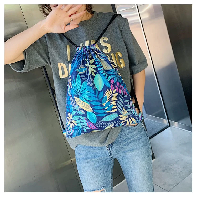 

Fashion Portable Drawstring bags Girls Shoes Bags Women Cotton Travel Pouch Storage Clothes handbag High Quality Makeup bags #qw