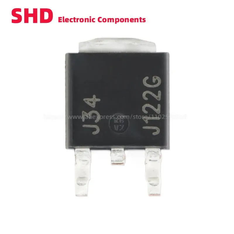 ТРАНЗИСТОР MJD122 MJD122T4 MJD122T4G J122G TO-252-2 NPN трубка Дарлингтона 100 в/8A SMD, 2 шт.