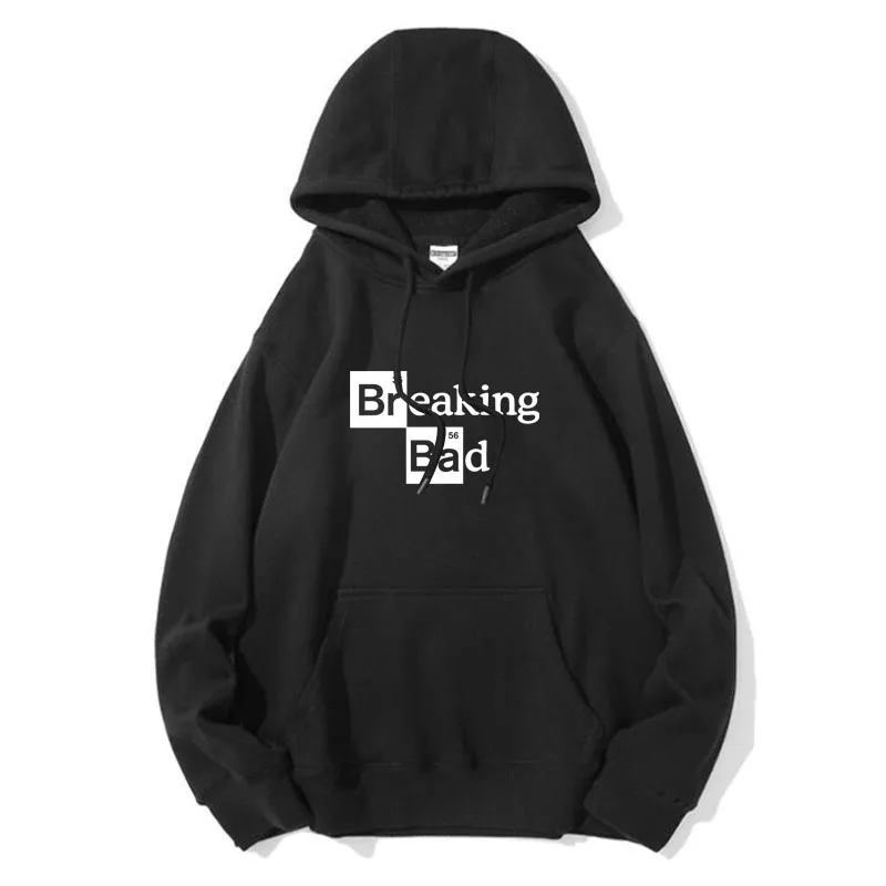 

Men Hoodie high quality Cotton Blend Breaking Bad print cool Heisenberg Hoodies Sweatshirt Quality Pullovers male Sweatshirt top