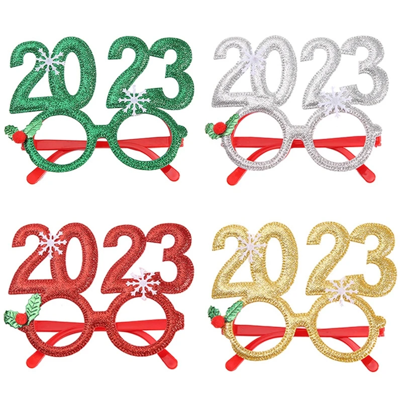 

Christmas Decorations 2023 christmas glasses Frame Adult Kids Gift Santa Snowman Glasses Christmas Xmas Decor 2023 New Year Noel