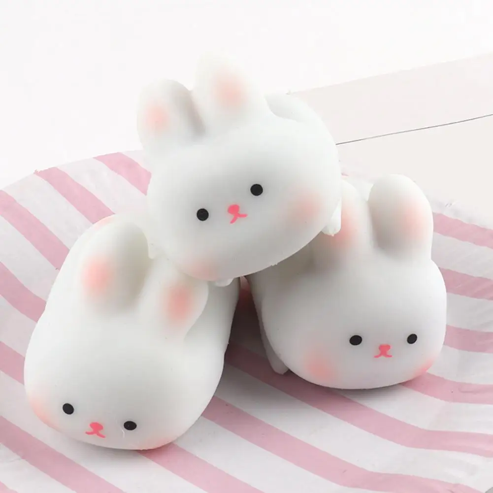 

Rabbit Decompression Toy Funny Flexible Rabbit Sensory Toy Cartoon Animal Bunny Fidget Squishes Toy