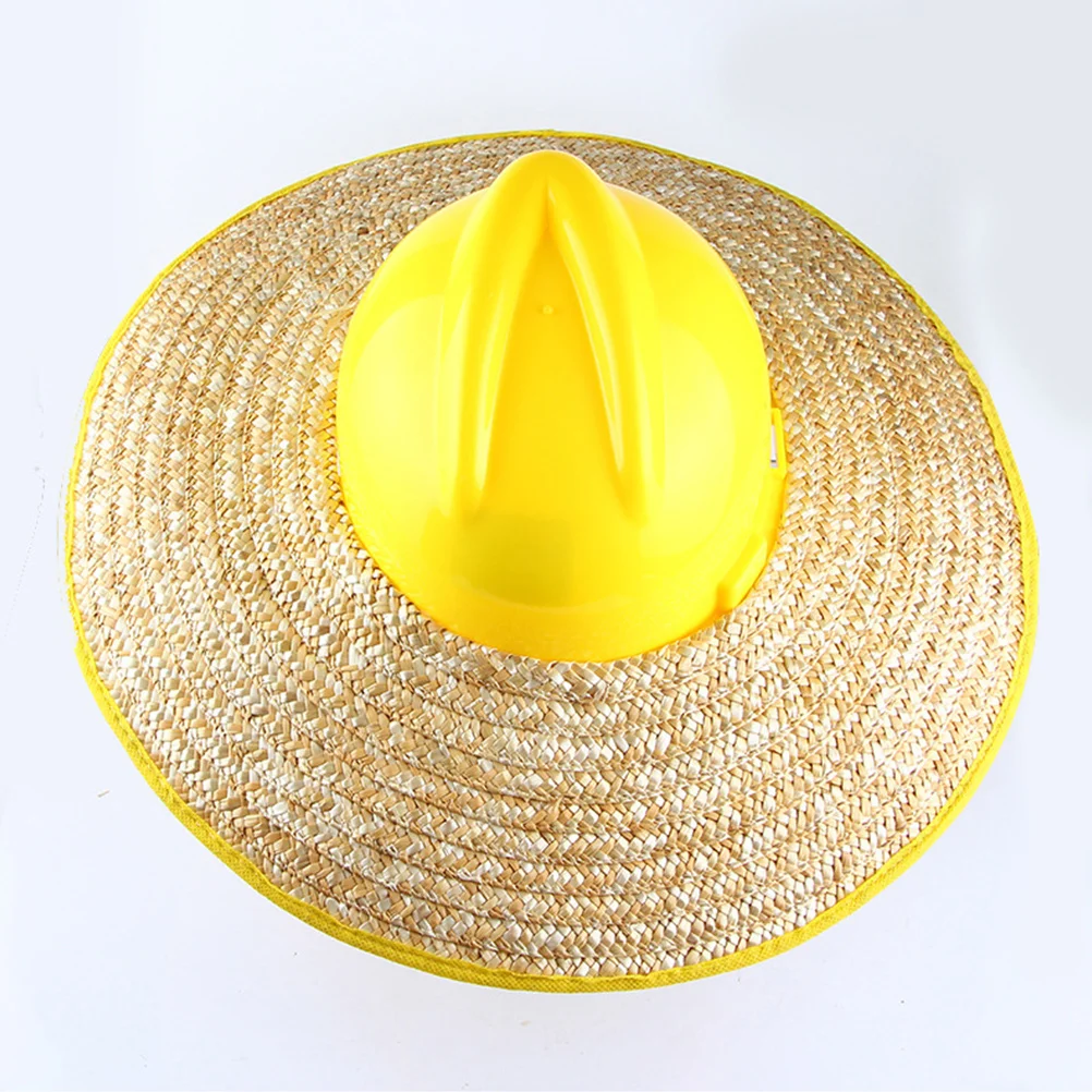 

2pcs Hard Hat Sun Shade Construction Site Straw Sun Visors Shield Covers