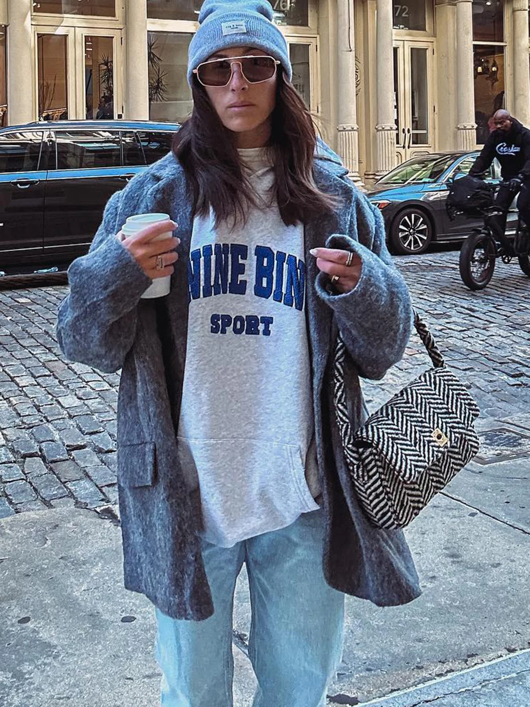 

Женская винтажная толстовка с капюшоном, серые толстовки с капюшоном и карманами, с надписью, весна 2023