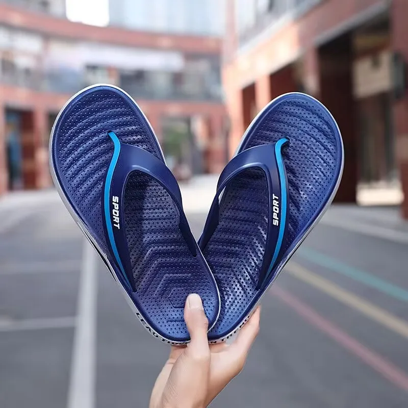 Мужские летние шлепанцы сникерсы на толстой платформе мягкие спортивные