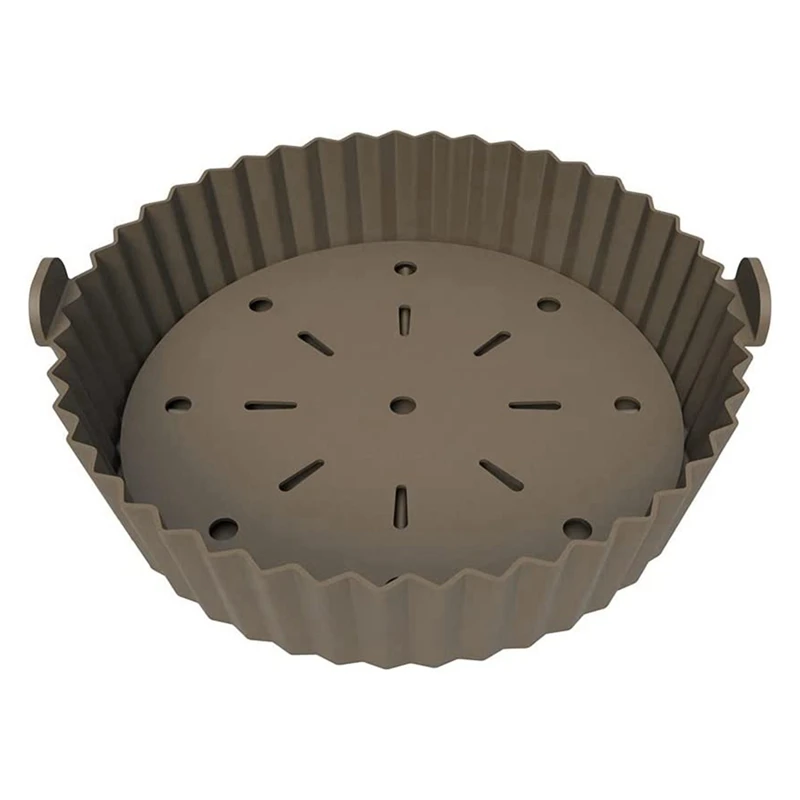 

Air Fryer Liner, 10 Inch Reusable Silicone Air Fryer Pot,Non-Stick Oil Filter Design, 22Cm For Air Fryer
