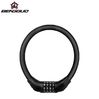 bicycle lock round 4 digit password lock anti theft portable security steel chain motorcycle password lock portable ring