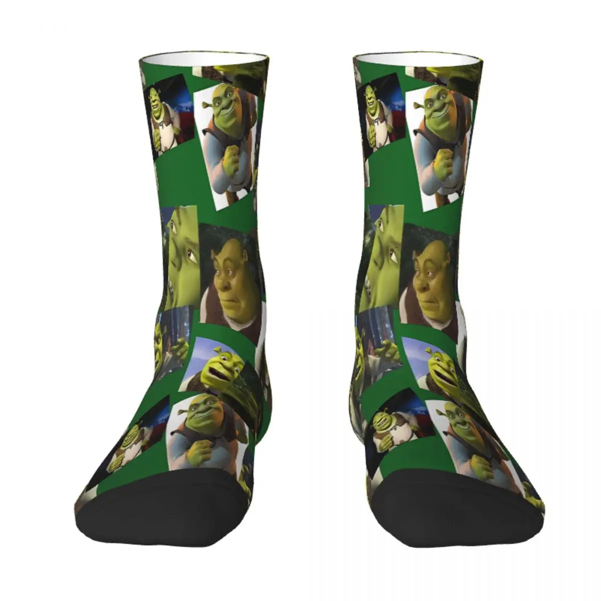 

Collage Shrek Meme Sock Socks Men Women Polyester Stockings Customizable Hip Hop