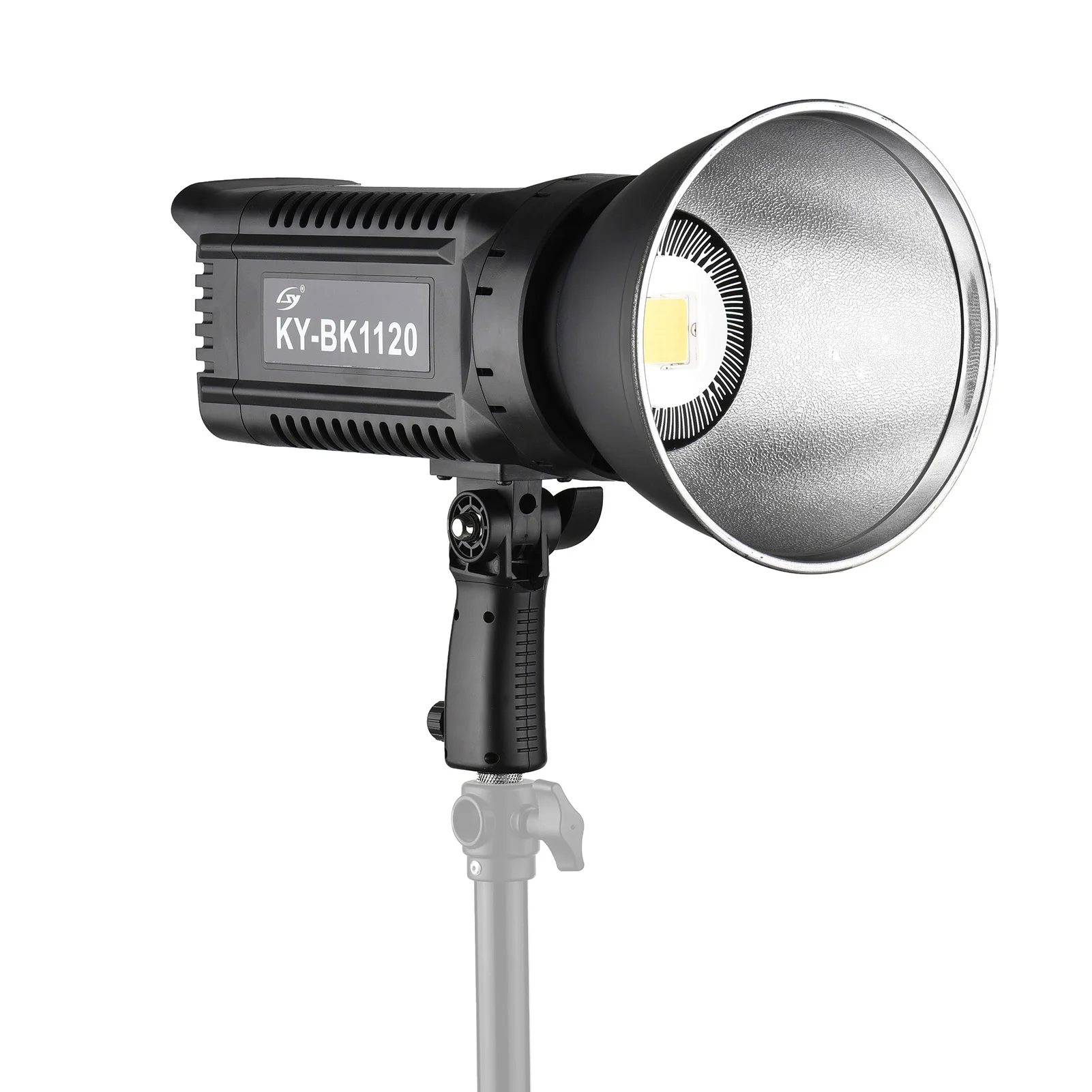 

150W Studio LED Video Light 5600K Color Temperature Adjustable Brightness CRI93+ TLCI95+ Bowens Mount with Protector Reflector