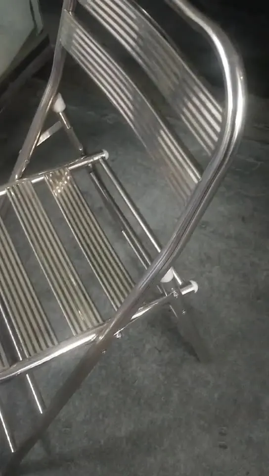 

C-23 C-25 Stainless steel folding chair stool thickened outdoor meeting chair chair back chair Metal household small household