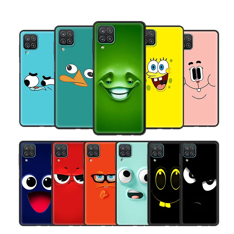 

Cover Case for Samsung Galaxy A01 A02 A02s A03 A03s Core A11 A12 A13 A21s A23 5G Cell Soft Phone Shell Bag Funny Smiley Faces