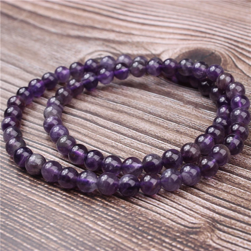 

Natural Stone Beads 8mm Striped Amethyst Loose Beads Fit For Diy Jewelry Making Bracelet Bangle Necklace Amulet Accessories