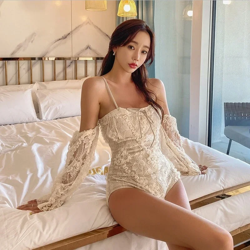 Сексуальное летнее пляжное бикини с открытой спиной