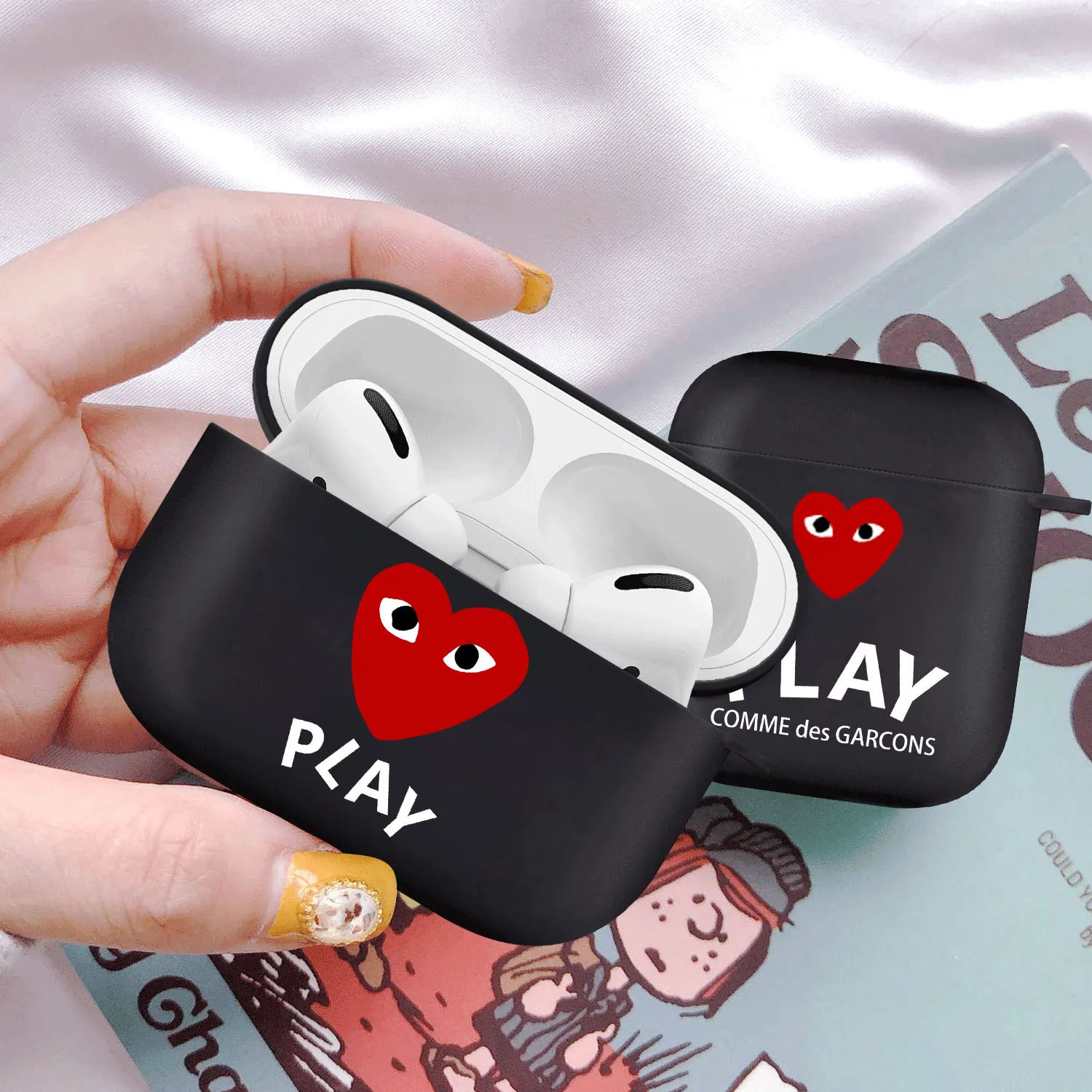 

Чехол для наушников Love игра CDG Like Boys, чехол для Apple Airpods 1 2 3, чехол для s Bluetooth гарнитуры, чехол для airpods pro 3, силиконовый чехол
