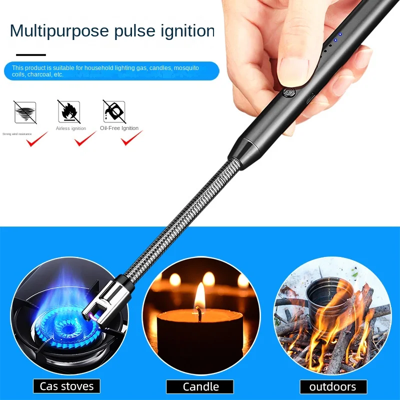 

USB charging extended igniter metal hose arc igniter