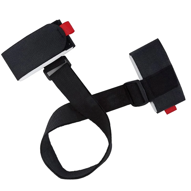 Nylon Skiing Bags Adjustable Pole Shoulder Hand Carrier Lash Handle Straps Porter Hook Loop Protecting For Ski Snowboard