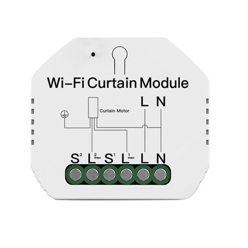 

Умный Wi-Fi модуль переключателя для штор Tuya, переключатель для штор для потайной шторы на колесиках, дистанционное управление через приложен...