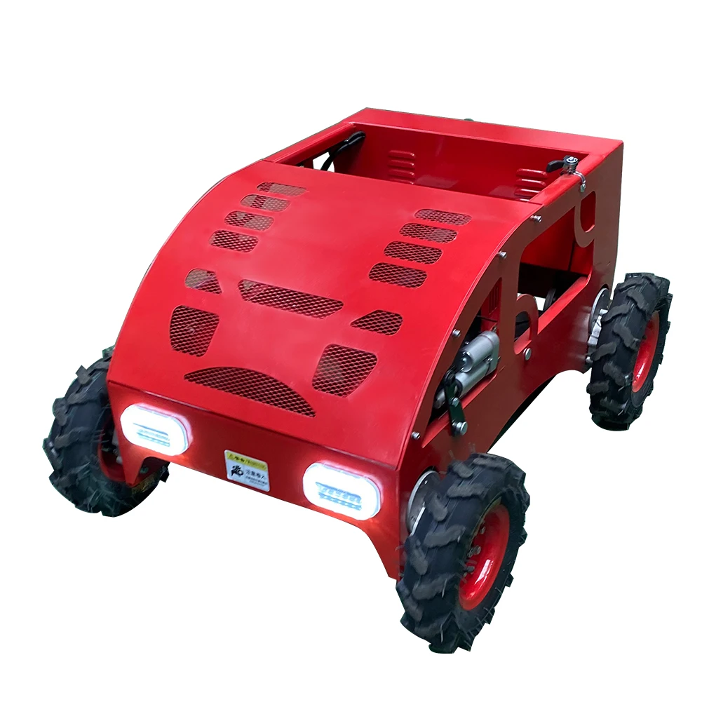 

Wheeled Remote Control Lawn Mower Four-wheel Drive Grass Cutting Machine for Agricultural Farm Garden