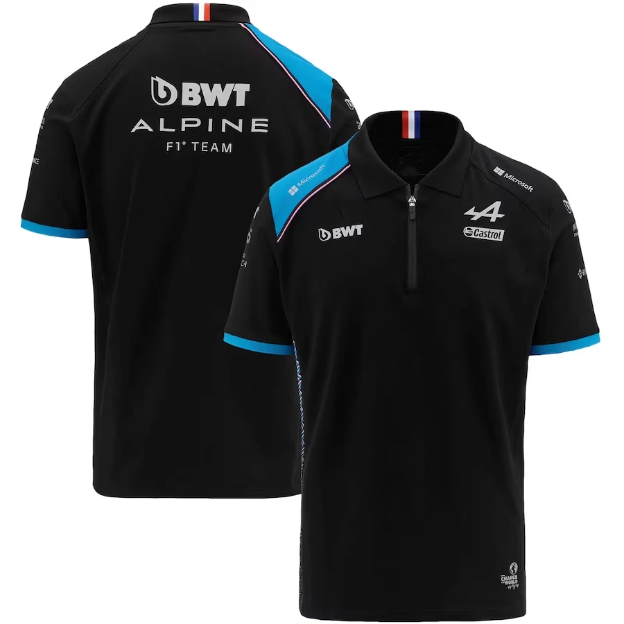 

2023 New BWT Alpine F1 Team 2023 Polo Shirt-Black Latest Hot Deals Formula 1 BWT ALPINE F1 Team Noir Polo Moto Racing Men 3D Tee